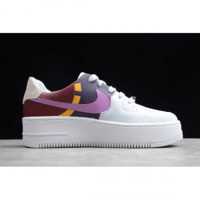 Nike Bayan Air Force 1 Sage Low Football Zeytin Yeşili / Gri / Koyu Mor Kaykay Ayakkabı Türkiye - UD